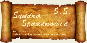 Sandra Stamenović vizit kartica